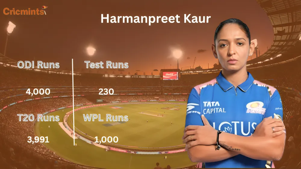 harmanpreet kaur stats