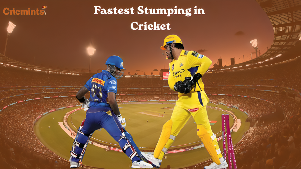 fastest stumping in cricket
