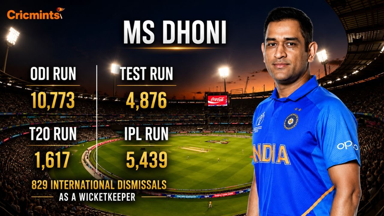 MS Dhoni Stats