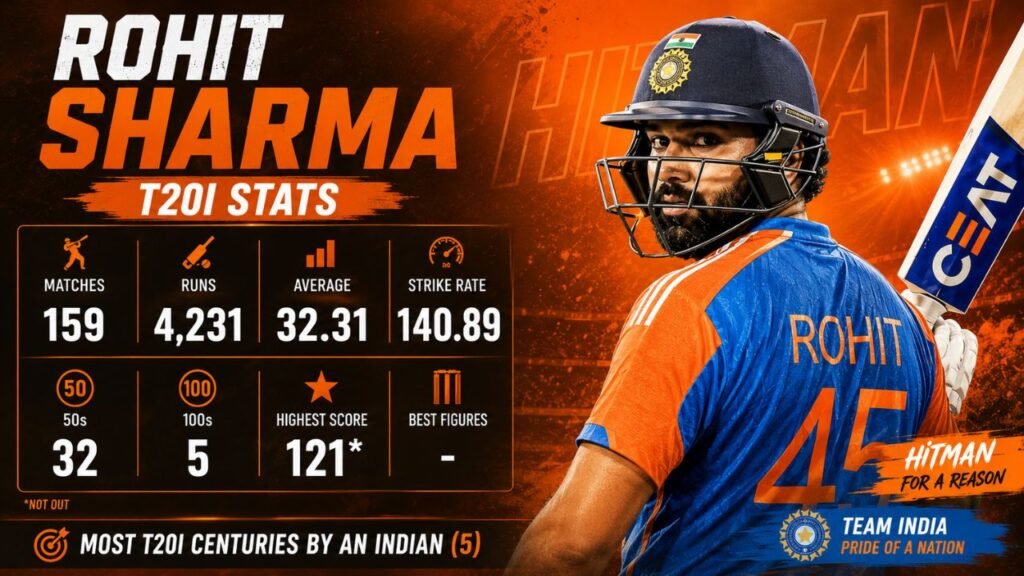 rohit sharma t20 stats