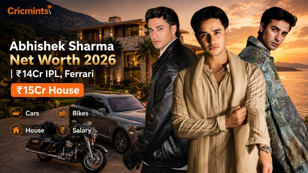 Abhishek Sharma Net Worth 2026 | ₹14Cr IPL, Ferrari & ₹15Cr House