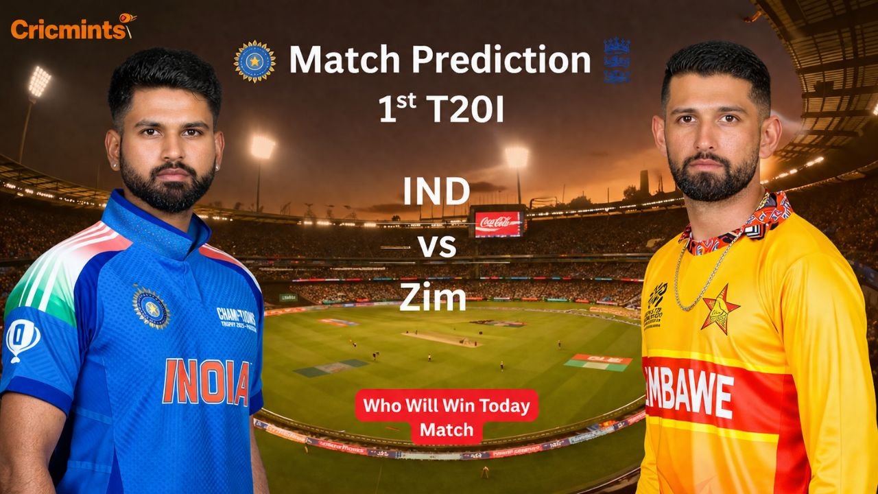 IND vs Zim 1st T20I: 70% Win Chance for India | Cricmints