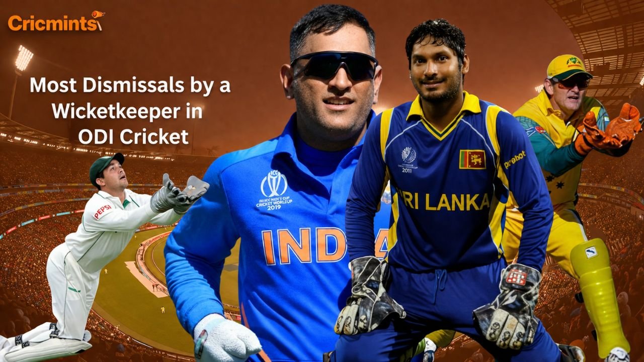 Most ODI Dismissals by a Wicketkeeper: Sangakkara Leads(2026)