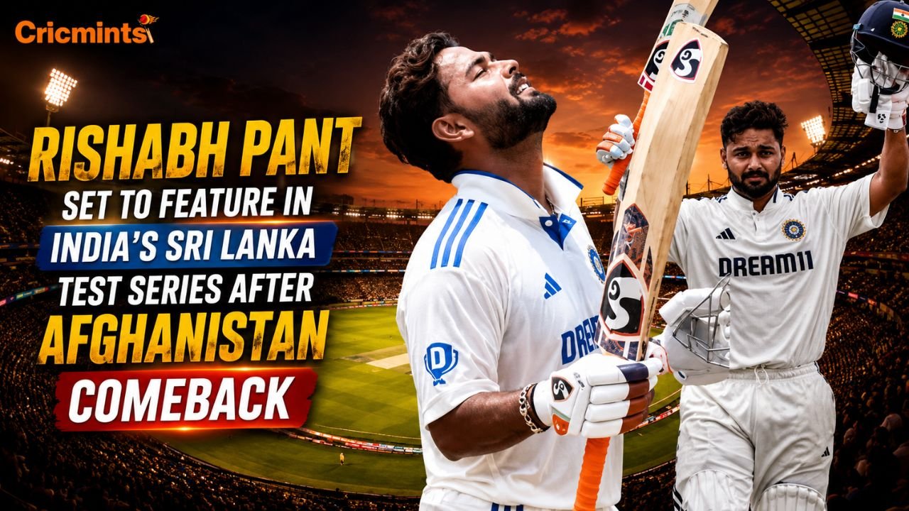 Rishabh Pant in India's Sri Lanka Test Squad (2026)