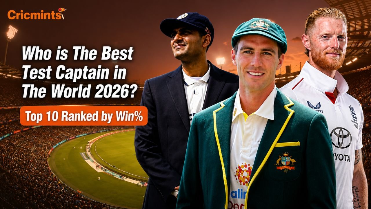 Who is The Best Test Captain in The World 2026? Top 10 Ranked by Win%