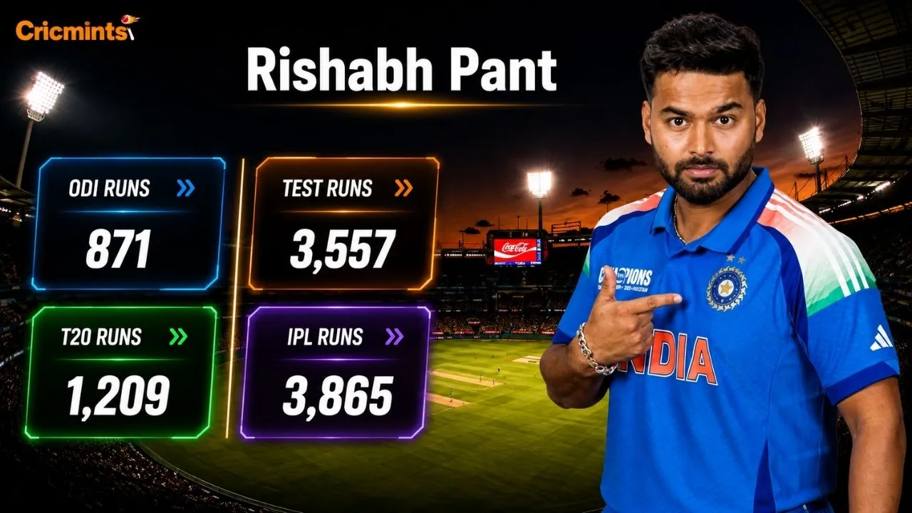 Rishabh Pant Stats, Debut, Centuries, Records & News 2026