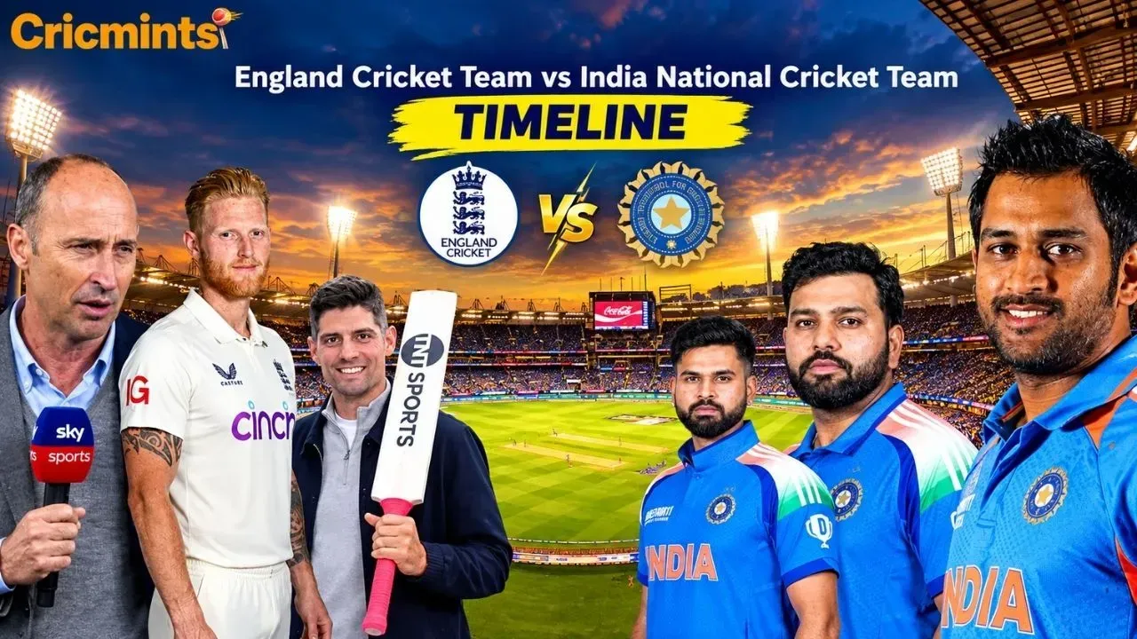 England Cricket Team vs India National Cricket Team Timeline, Scorecard & Head-to- Head Record