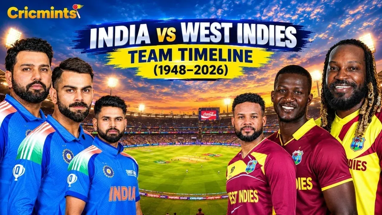 India National Cricket Team vs West Indies Cricket Team Timeline (1948–2026)