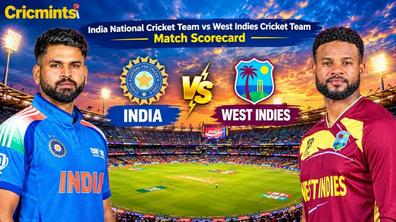 India National Cricket Team vs West Indies Cricket Team Match Scorecard 5th T20I 2026